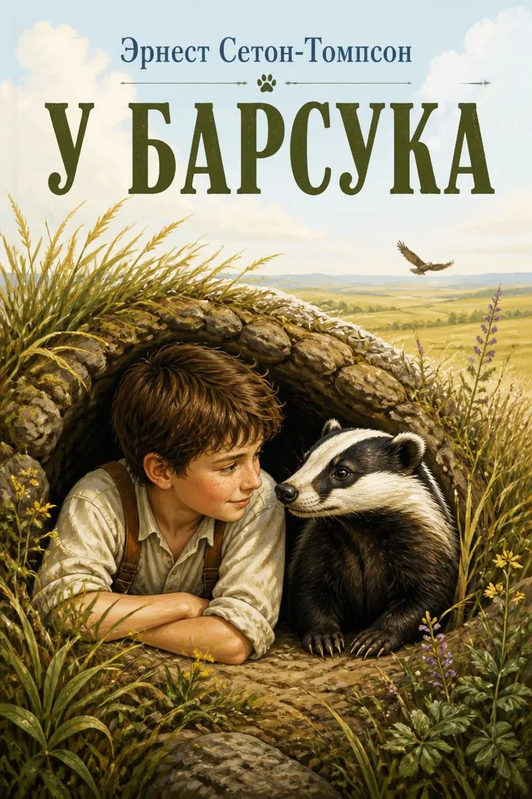 У барсука — обложка книги