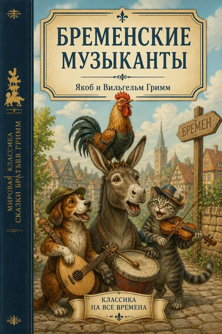 Бременские музыканты — обложка книги