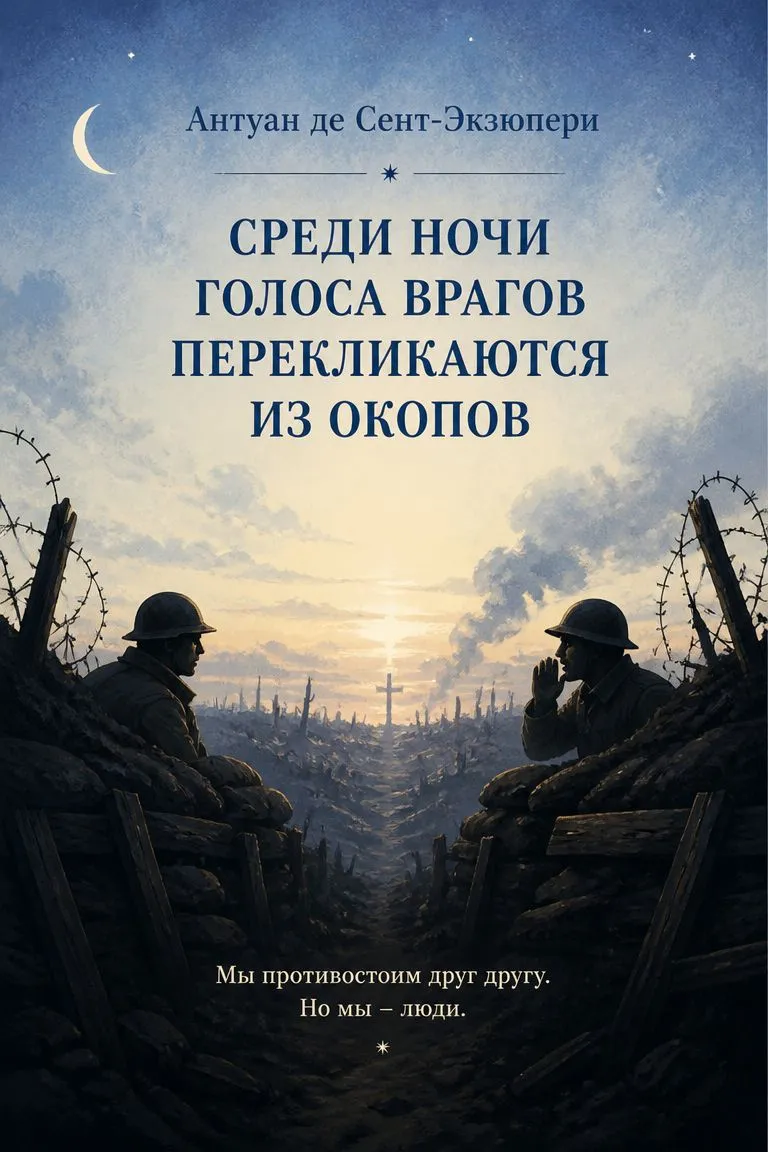 Среди ночи голоса врагов перекликаются из окопов — обложка книги