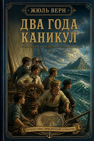 Два года каникул — обложка книги