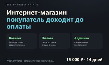 Интернет-магазин под ключ на WooCommerce