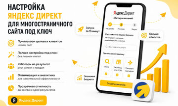 Настройка Яндекс Директ для многостраничного сайта под ключ