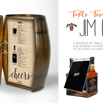 Table Tent для Jim Beam