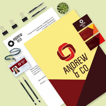 айдентика для компании ANDREW