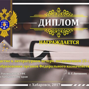 Диплом Казначейство (реализован)