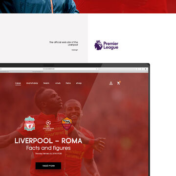Редизайн сайта "LIVERPOOL"