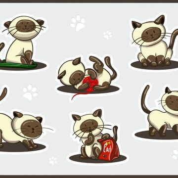 Стикеры "Тайский Кот"