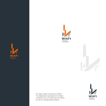 лого для менеджмента недвижимости WIXFI