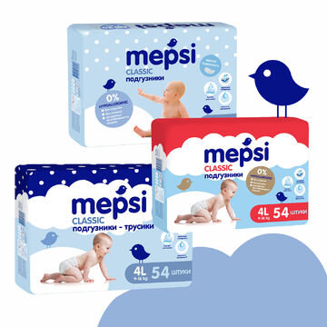 Разработка упаковки подгузников Mepsi