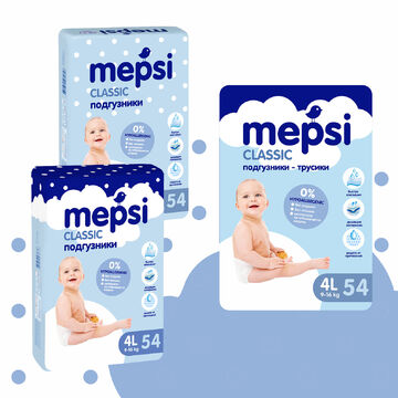 Разработка упаковки подгузников Mepsi