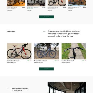 Ebike &ndash; концепция агрегатора электробайков