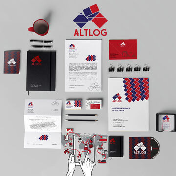 фирменный стиль для ALTLOG