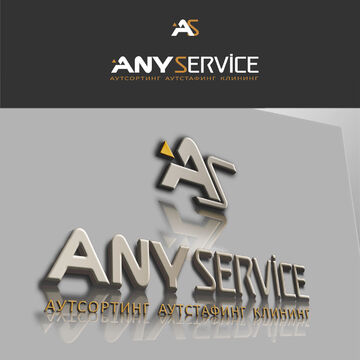 Логотип и вывеска компании "Any Service"