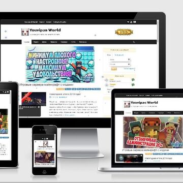 Сайт игрового сервера, с полной интеграцией в игровой процесс