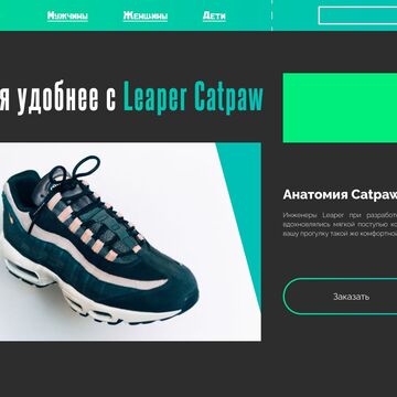Стартовая страница сайта Leaper