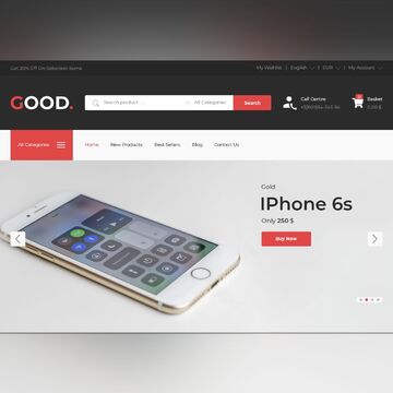Магазин телефонов. Первый экран