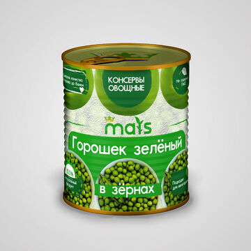 Дизайн этикетки гороха