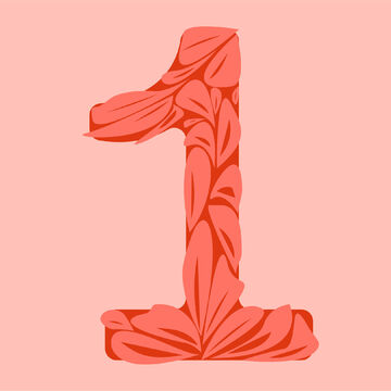 "1" для челленджа "36daysoftype"