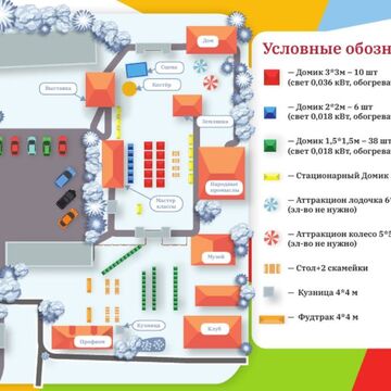 отрисовка генплана мероприятия