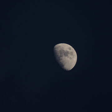 Moon at twilight