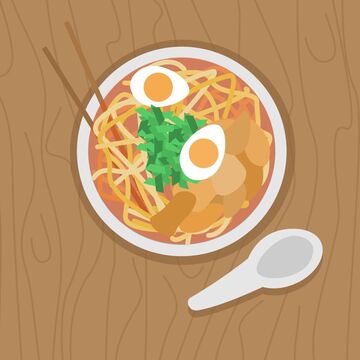 "Рамэн", векторная иллюстрация