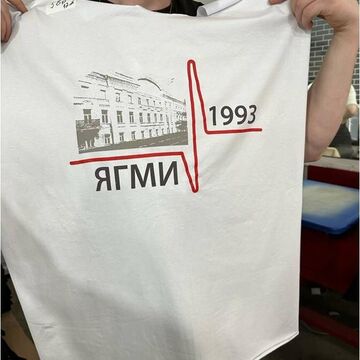 Печать на выкройке для футболки