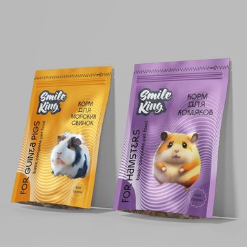 дизайн упаковки линейки корма для животных