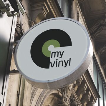 Логотип для магазина пластинок "my vinyl"