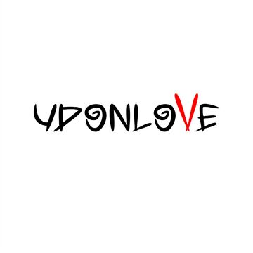 Леттеринг-логотип для азиатского стрит-фуд кафе "Udonlove"