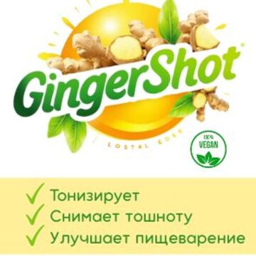 Нейминг, лого, наклейка имбирного шота