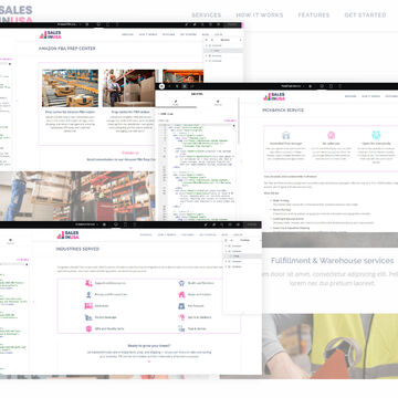 Верстка сайта SalesInUSA (USA) на базе CMS WordPress