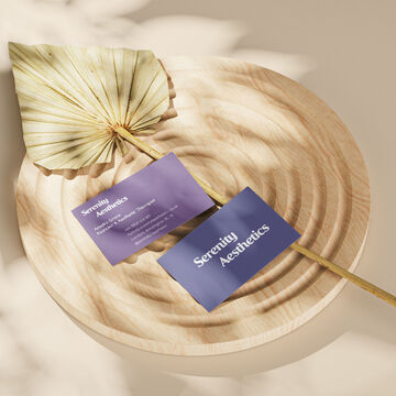 Serenity Aesthetics &mdash; Business Card Design