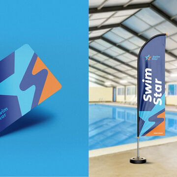 Айдентика. Школа плаванья "Swim Star".