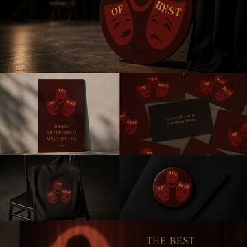 Логотип для школы актерского мастерства "The best of the best"