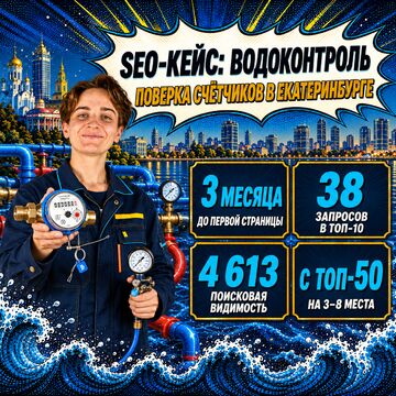 SEO-продвижение &laquo;Водоконтроль&raquo;: из-за ТОП-50 на первую страницу