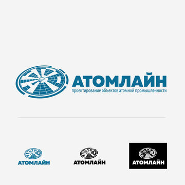 Атомлайн. В структуре закодировано слово "Атом"