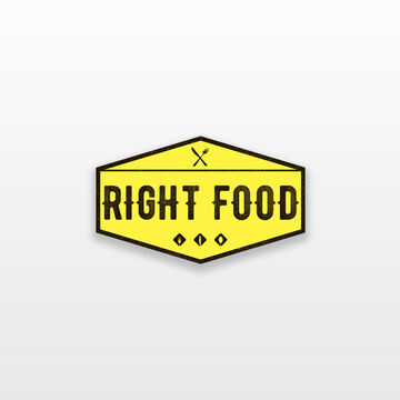 Right Food. Логотип для сервиса по доставке полезной еды