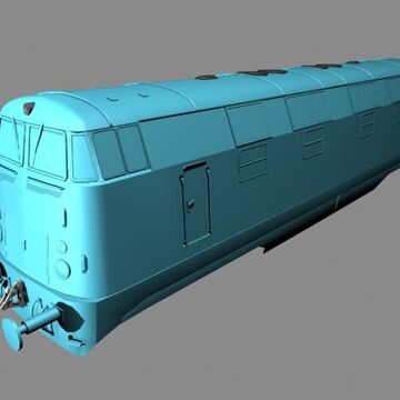 LowPoly Локомотив BR118 ~7600 полигонов, для игры Trainz