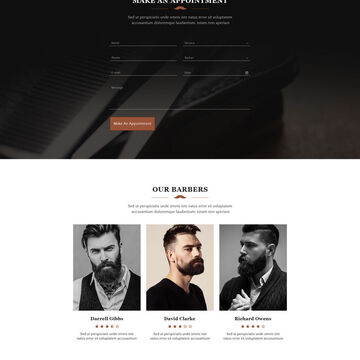 Верстка макета Barber
