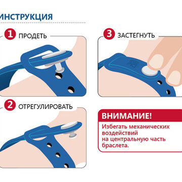 Инструкция на упаковку. Браслет &laquo;Проход и питание&raquo;