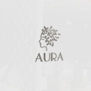 Логотип для женской студии красоты "Aura"