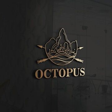 Логотип агенства по подбору атлантических круизов "Octopus"