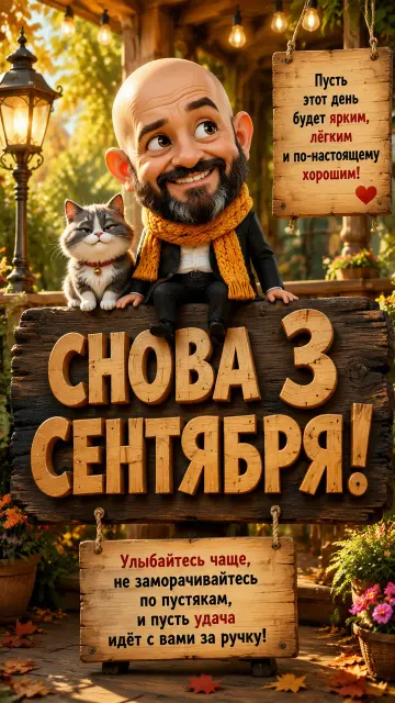 Снова 3 сентября с котом