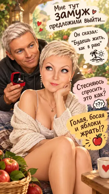 Предложение руки и сердца с юмором