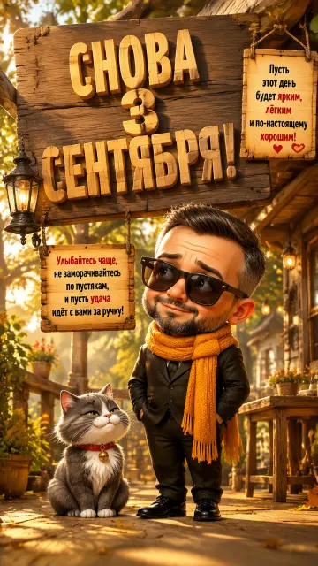 Снова 3 сентября с котом