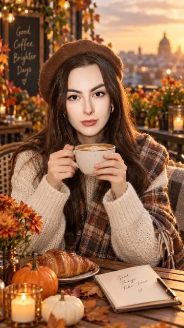 Осенний кофе на террасе