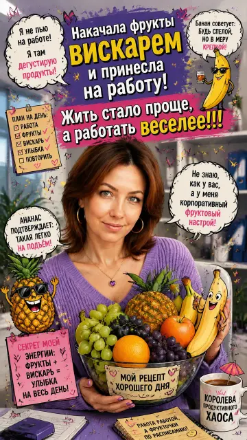 Фруктовый корпоратив на работе