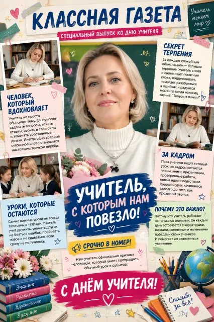 Классная газета ко Дню учителя