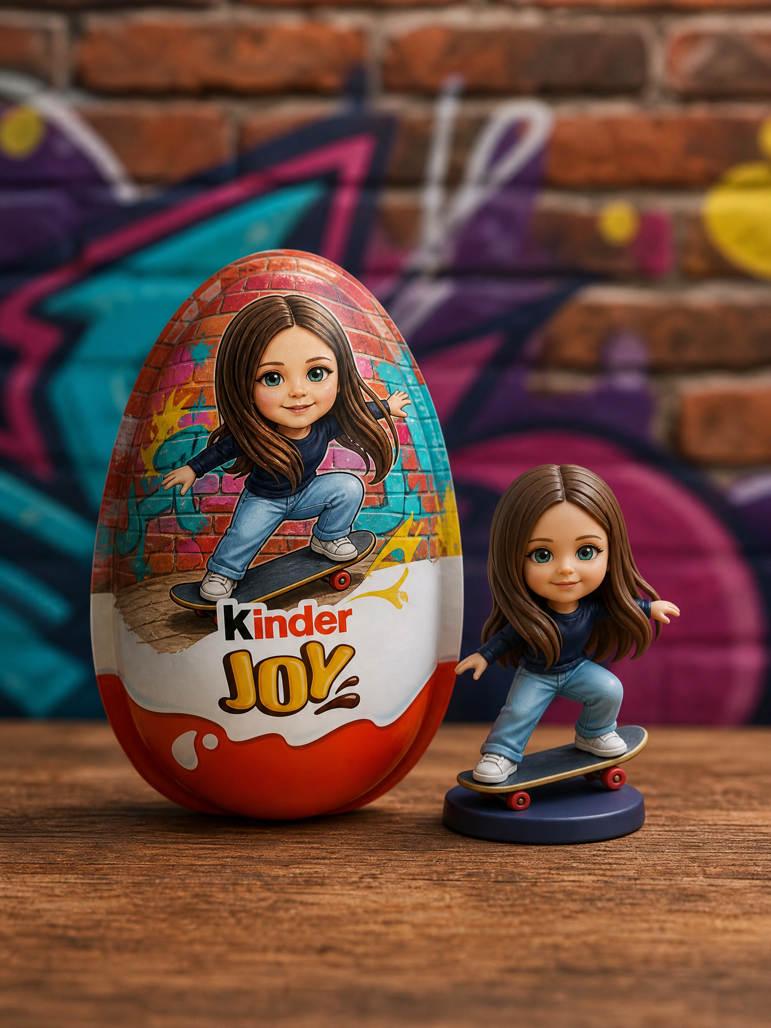 Фигурка по фото в стиле Kinder c шоколадным яйцом