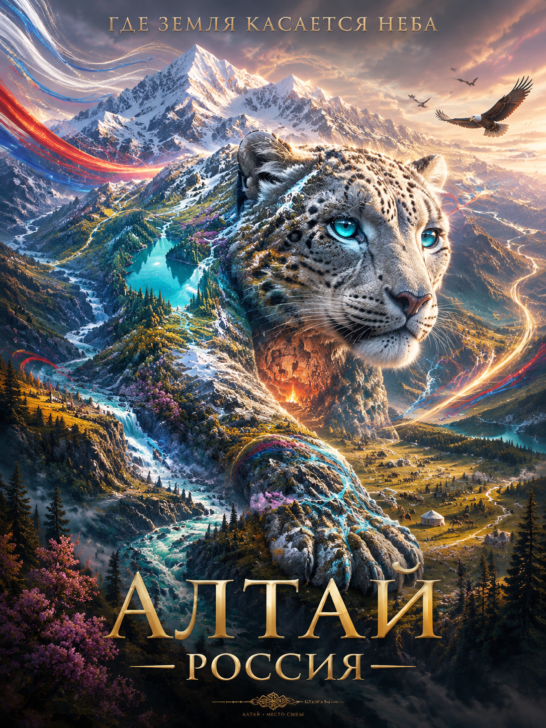 Туристический постер Алтая